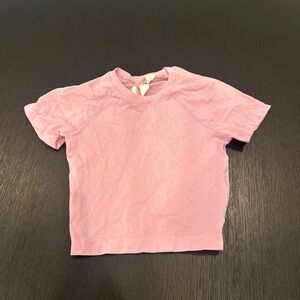 pink cropped swiftly lululemon